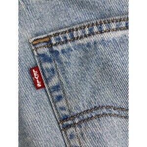 Levis Jeans Womens 25x29 Blue Baggy Dad Wide Leg Flare Premium Denim Big E